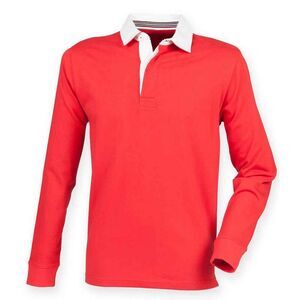 Front Row Mens  Rugby Shirt / Red